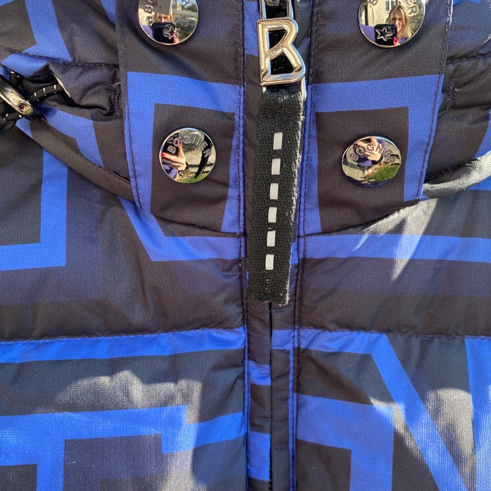 Bogner NWT Sport Sanne Down Ski Jacket Blue/Black - Picture 7 of 8